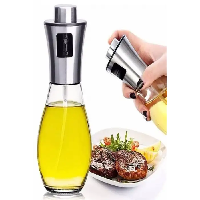 New Çok Amaçlı Spreyli Sızdırmaz Cam Şişe Yağdanlık Limon Sirke Sos Püskürtücü Dağıtıcı Sprey