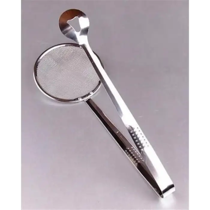 New Çok Amaçlı Süzgeçli Paslanmaz Metal Haşlama Ve Kızartma Maşası