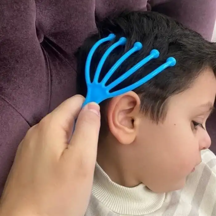 New Çok Fonksiyonlu 5 Uçlu Bilyeli Baş Boyun Bacak Kol Masaj Alet Rahatlatıcı Kafa Masaj Aparatı