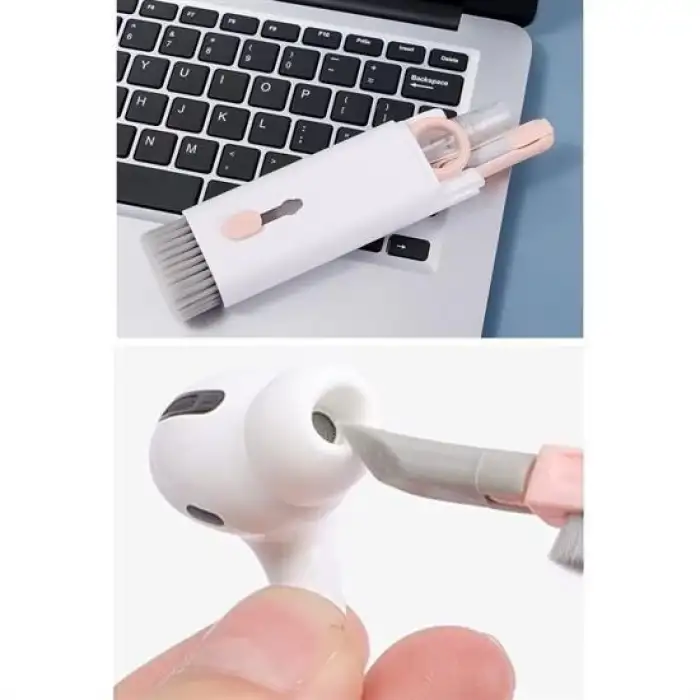 New Çok Fonksiyonlu TV Bilgisayar Ekranı Kulaklık Fırçalı Spreyli Elektronik Temizlik Seti