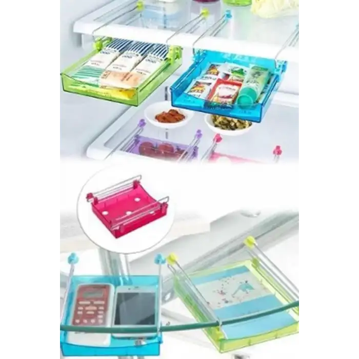 New Dekoratif Çok Amaçlı Raf Buzdolabı Masa Altı Portatif Mutfak Rafı