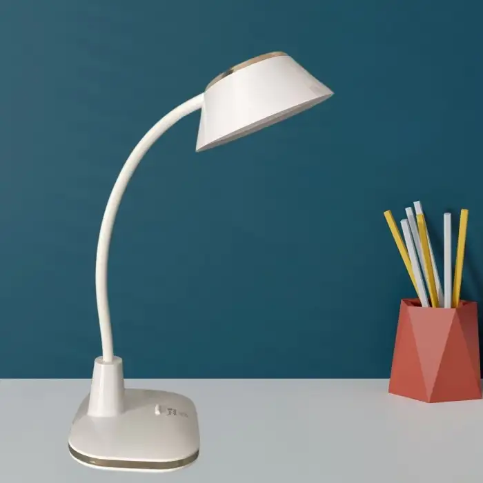 New Dokunmatik 3 Farklı Büyük LED Işıklı Çalışma Masası Üstü Kıvrılabilir Başlıklı Lamba