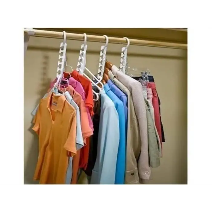 New Dolap İçi Elbise Düzenleyici Askı Sihirbazı Organizer Aparat