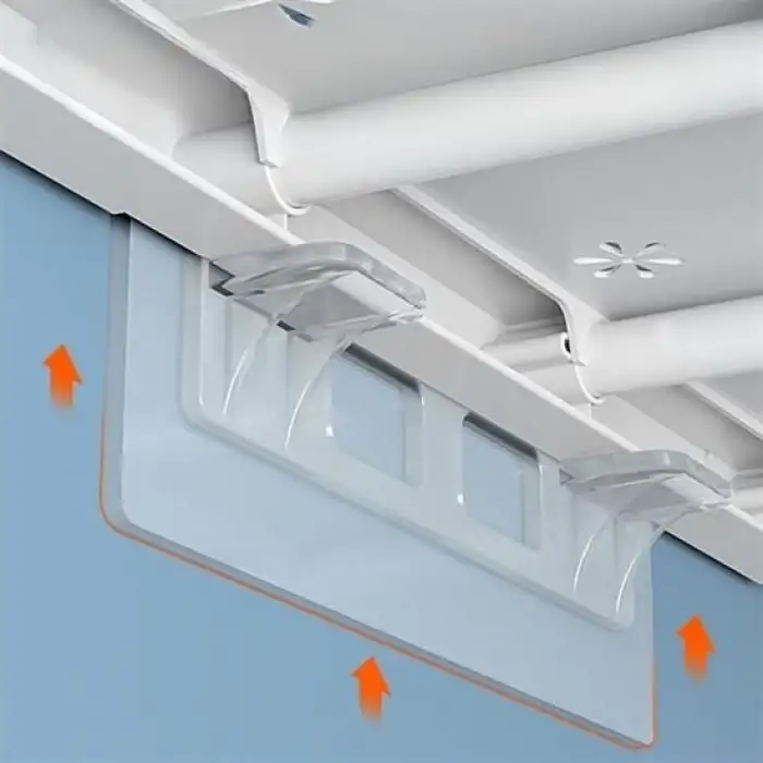 New Dolap İçi Raflar İçin 4lü Plastik Güçlü Yapışkanlı Raf Destek Aparatı