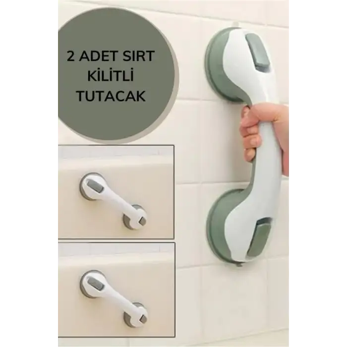 New Düşme Ve Kayma Önleyici Banyo Tuvalet Vantuzlu Kilitli Tutacak