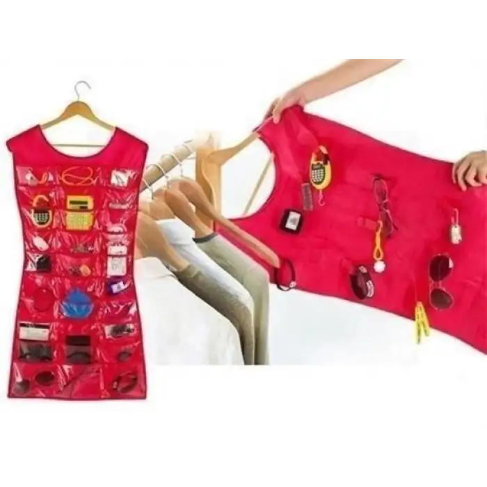 New Elbise Şeklinde Takı Organizeri - Pembe