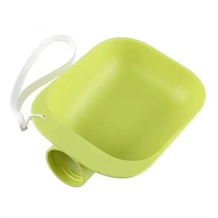 New Evcil Hayvan Plastik Yıkanabilir Taşınabilir Su Şişesi Bağlantılı Su Kabı