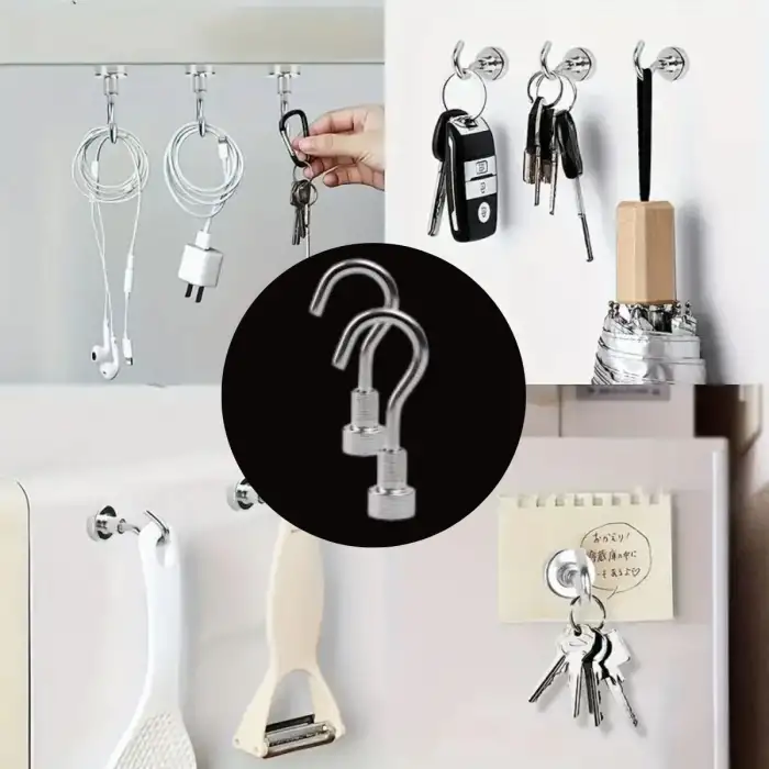 New Güçlü Manyetik Mutfak,Banyolar İçin Çok Amaçlı 2li Magnet Askı