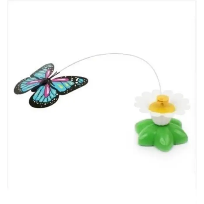 New Hareketli Dönen Kelebek - Kedi Oyuncağı ( Pille Çalışır)