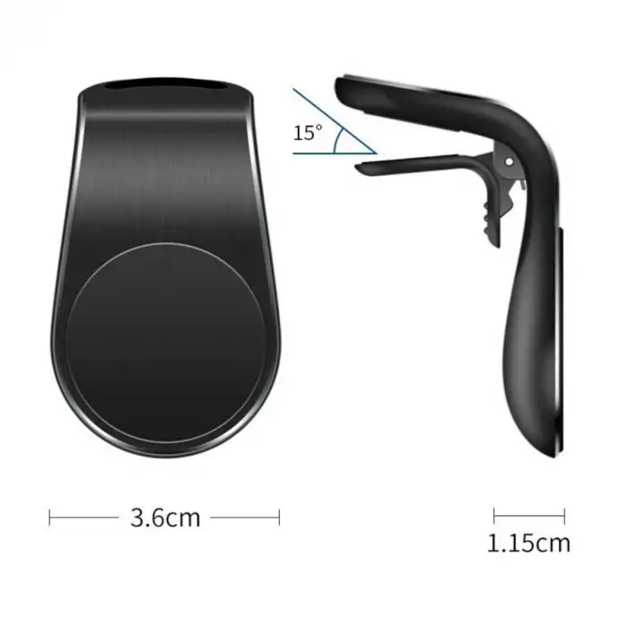 New ® Havalanndırma Izgarasına Takılabilen Mandallı Mıknatıslı Oto Araç Içi Manyetik Telefon Tutucu