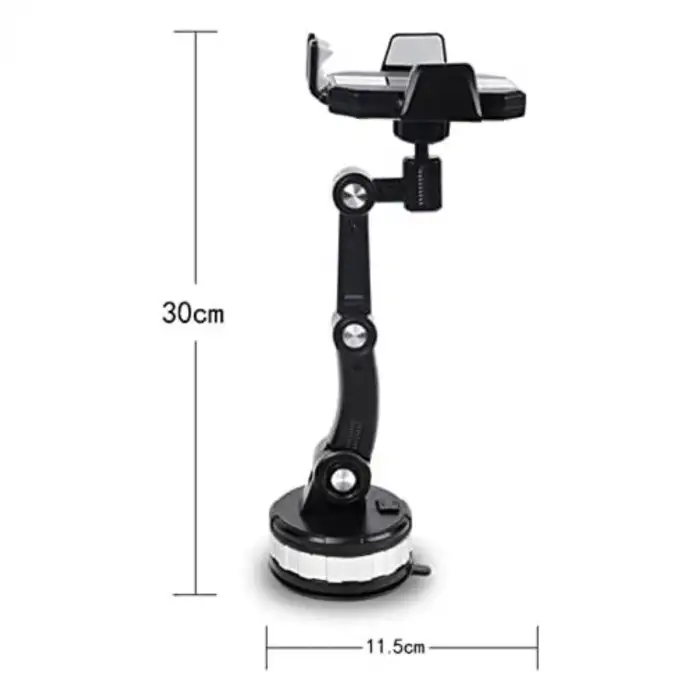 New Jel Vantuzlu Cama Takılabilen Güçlü 360 Derece Dönebilen Ayarlanabilir Araç Içi Vantuzlu Telefon Tutucu