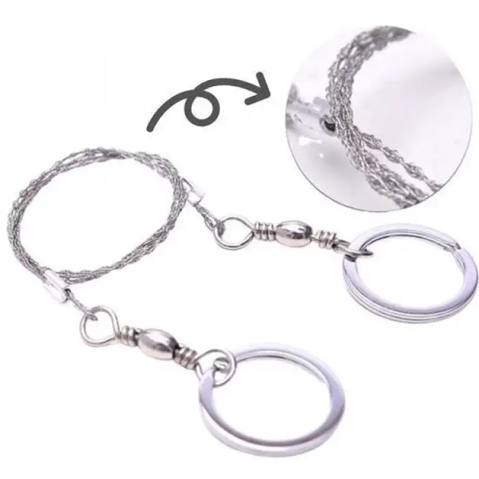 New Karavanda ,Kampda  Taşınabilir Mini  Zincir  Cep Testeresi Dişli Tel Ahşap Plastik Metal Kes