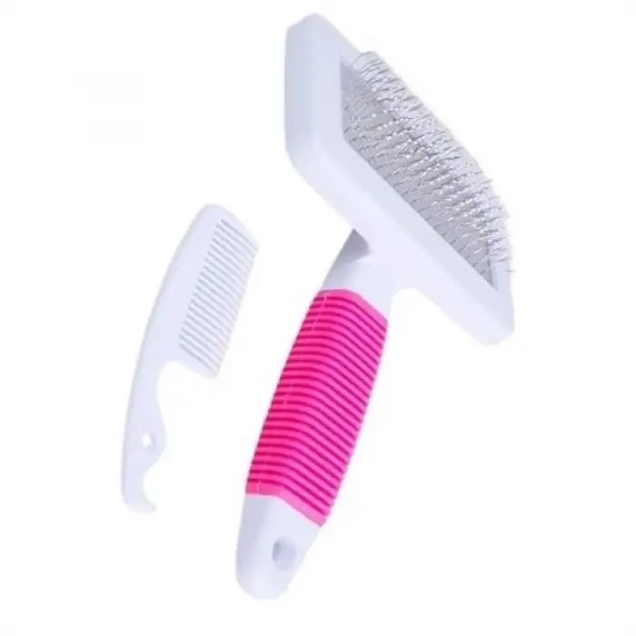 New Kedi Köpek Telli Küçük Boy Tüy Bakım Seti Evcil Hayvan Tarama Fırçası