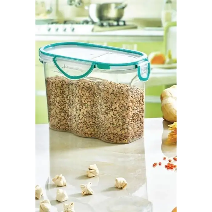 New Kilitli Kapaklı Contalı Hava,Su Sıvı Geçirmez 1,7 Litre Erzak Saklama Kabı-SA585