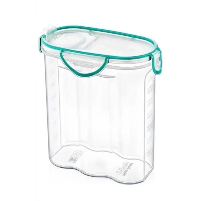 New Kilitli Kapaklı Contalı Hava,Su Sıvı Geçirmez 2,4 Litre Erzak Saklama Kabı-SA590