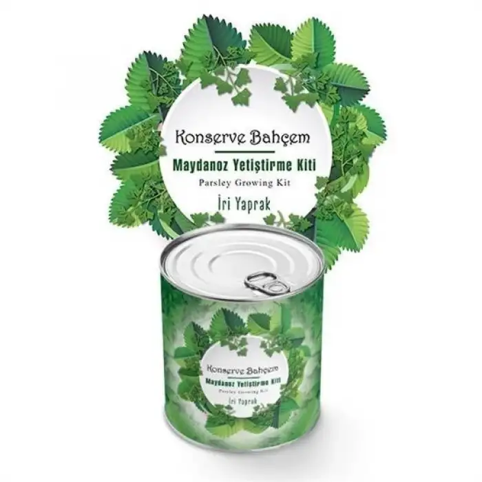 New Konserve Bahçem Evde Konservede İri Maydanoz Yetiştirme Kiti