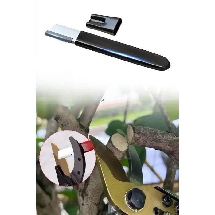 New Koruyucu Kapaklı Keskin Makas Budama Makası Bıçak Bileme Aparatı Bileyici