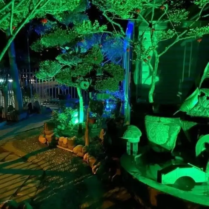 New Kumandalı Led Işık Dış Cephe AydınlatmasıÇok Renkli RGBLed Panel Işık PartiLed Aydınlatma