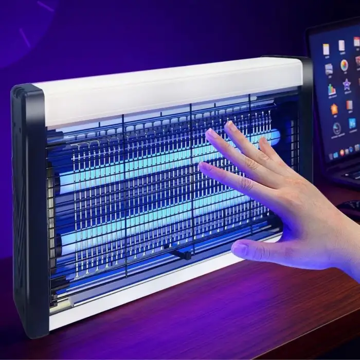 New Masaüstü veya Duvara Asılabilen 6W Sessiz Sinek Öldürücü UV Mor Işıklı Makina