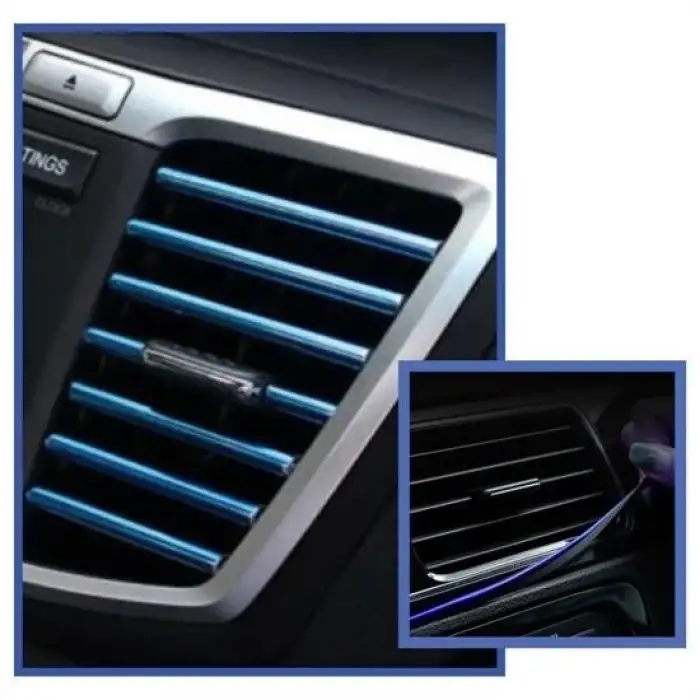 New Mavi Araba OtoTrim Dekorasyon Şeridi Kauçuk Elastik Kolay Kurulum 5 metre Şerit Bant