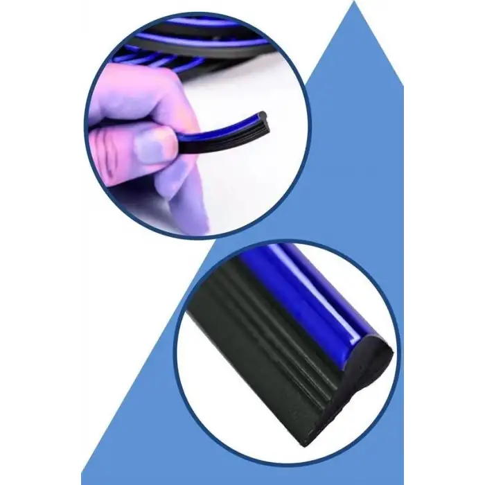 New Mavi Araba OtoTrim Dekorasyon Şeridi Kauçuk Elastik Kolay Kurulum 5 metre Şerit Bant