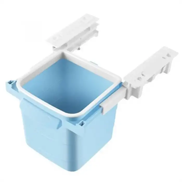 New Mini Masa Çöp Kovası Plastik Tezgah Altı Geri Çekilebilir Yapışkanlı Görünmez Bölme Pratik