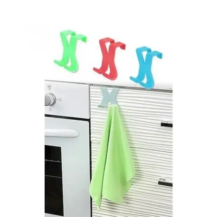 New Mutfak Banyo Dolap Kapağına Takılan Meta Havlu Askılığı Aparatı