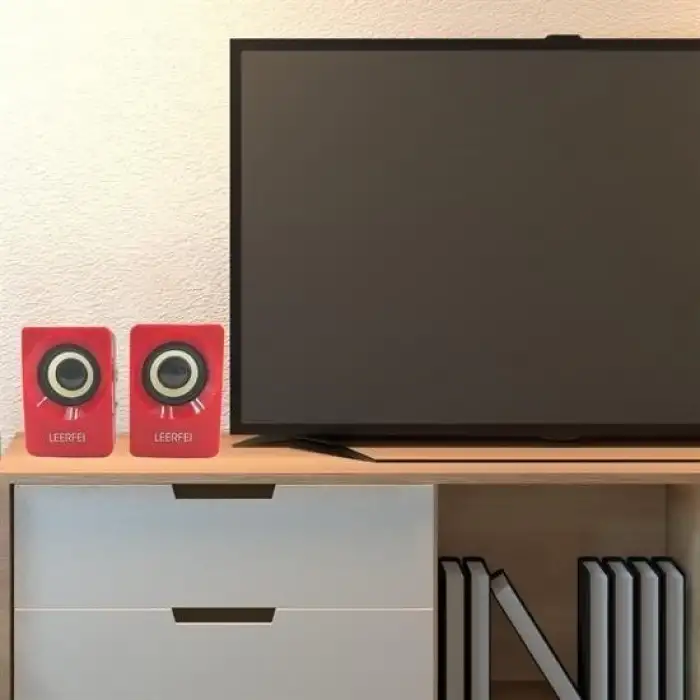 New N62 1+1 Multimedia USB ve Jacklı Mini Hoparlör Yüksek Stereo Ses Sistemi