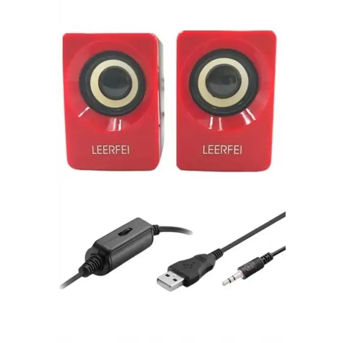 New N62 1+1 Multimedia USB ve Jacklı Mini Hoparlör Yüksek Stereo Ses Sistemi