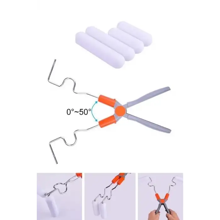 New Nano Süngerli Damlatmaz Mobilya ve Duvar Boyama Rulosu Hem Köşe Hem Düz Zemin