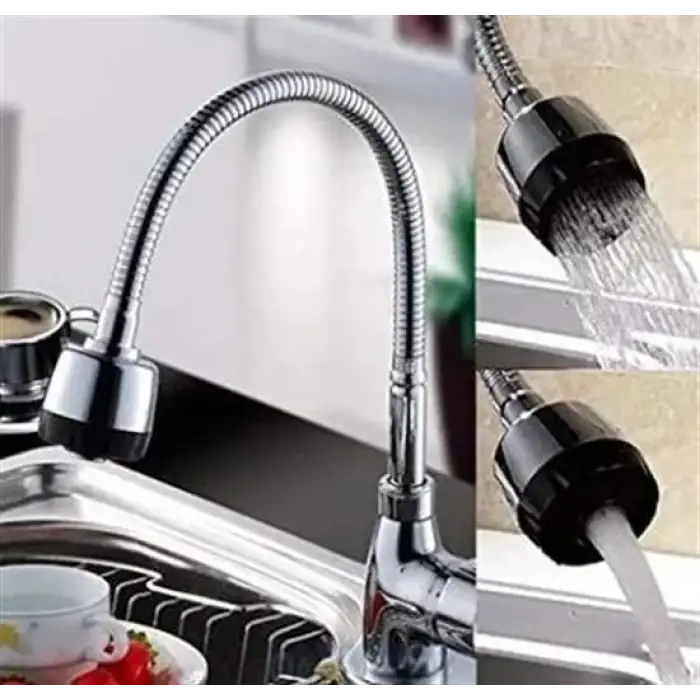 New Oynar Başlıklı 2 Fonksiyonlu Spiral Musluk Başlığı Mutfak Hortumu