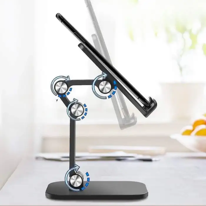 New Plastik Ayarlanabilir Kaydırmaz Taban Telefon Tablet Standı