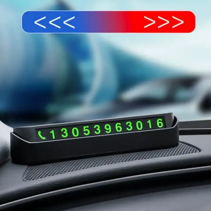 New Pratik Fosforlu Telefon Numarası Yamzak İçin Araç İçi Oto Numaratör Numaralık