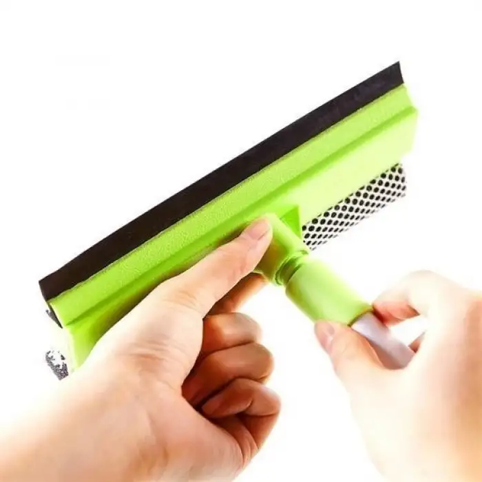 New Pratik Teleskopik Sapli Süngerli Çekçekli Kolay  Cam Silme Aleti