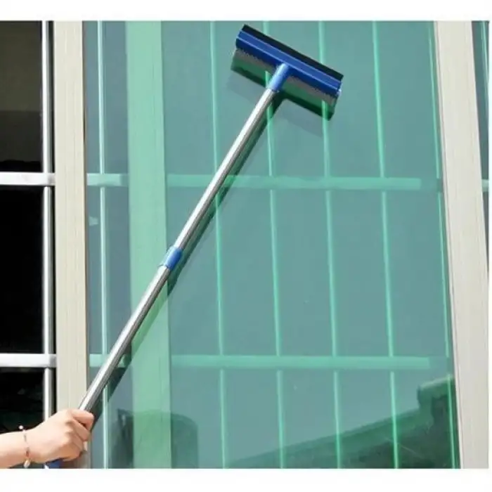 New Pratik Teleskopik Sapli Süngerli Çekçekli Kolay  Cam Silme Aleti