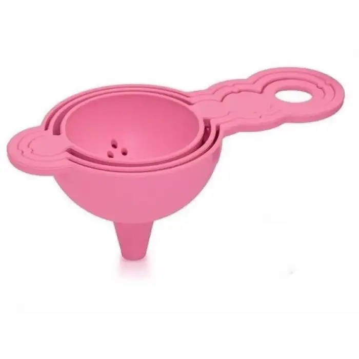 New Pratik Yumurta Süzgeci Mini Süzgeç Huni Seti Hepsi Bir Arada