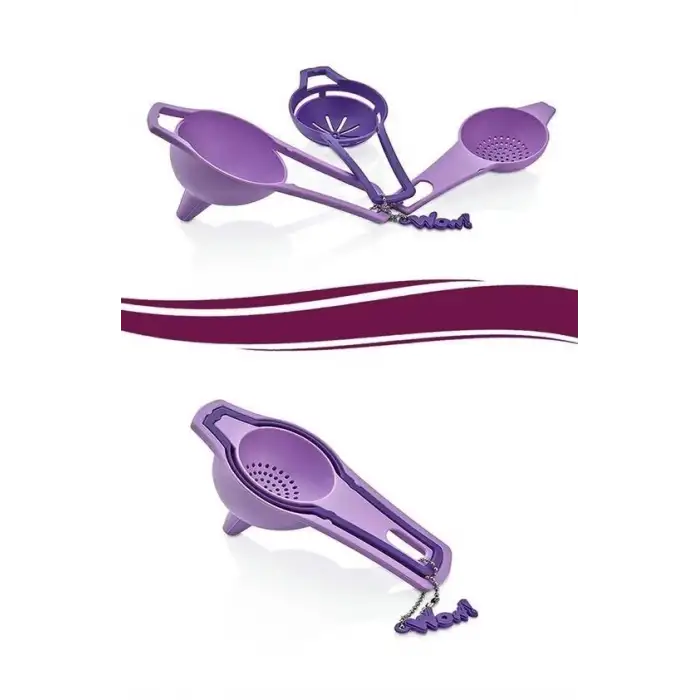 New Pratik Yumurta Süzgeci Mini Süzgeç Huni Seti Hepsi Bir Arada