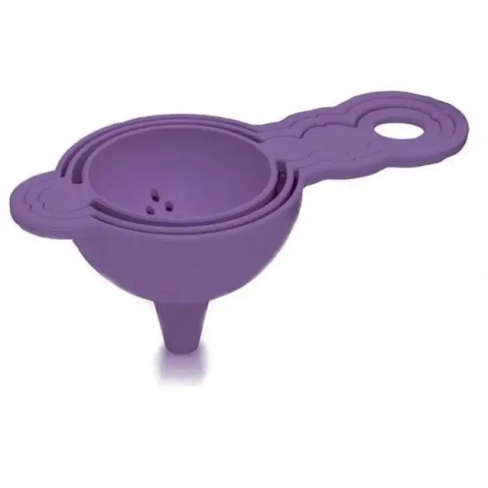 New Pratik Yumurta Süzgeci Mini Süzgeç Huni Seti Hepsi Bir Arada