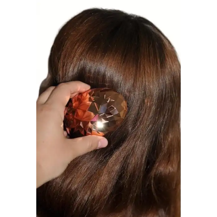 New Rose Gold Saç Düzleştirici Tarak Geniş AralıklıHer Saç Tipine Uygun Fırçalı Saç Düzleştiric