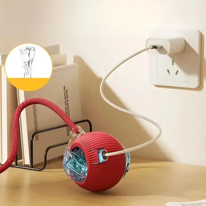 New Şarjlı Otomatik Hareketli Kedi Köpek İçin 360 Derece Dönen İnteraktif Akıllı Oyun Topu