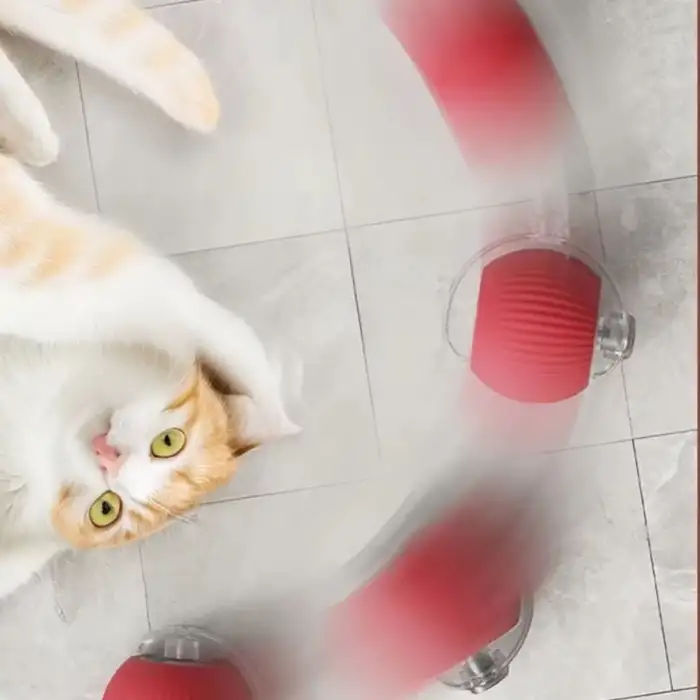 New Şarjlı Otomatik Hareketli Kedi Köpek İçin 360 Derece Dönen İnteraktif Akıllı Oyun Topu