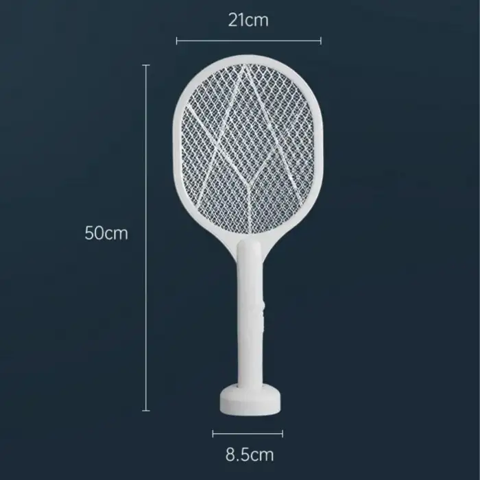 New Şarjlı Sinek Öldürücü Masaüstü Standlı,Mor Işık Sinek Kovucu Raket 5w