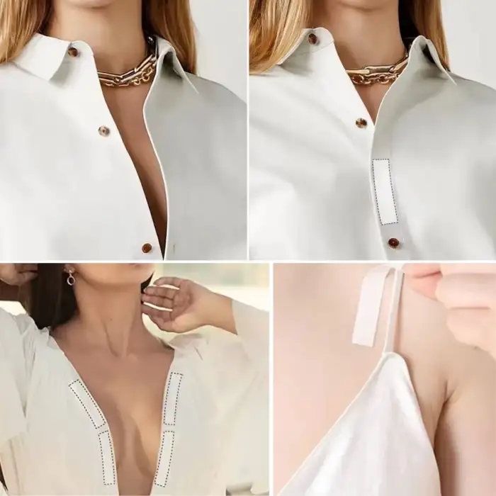 New Şeffaf Elbise ve Kıyafetler İçin Çift Taraflı Giysi Sabitleme Dekolte Kapatıcı Bant