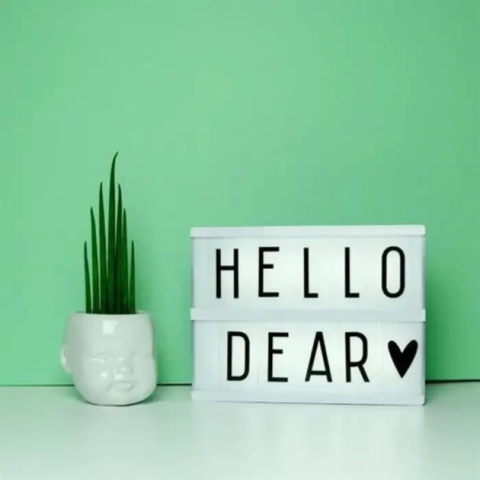 New Sinematik Lightbox Dekorasyon Aydınlatma Aksesuarları (A5 Boyut)