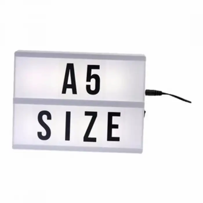 New Sinematik Lightbox Dekorasyon Aydınlatma Aksesuarları (A5 Boyut)
