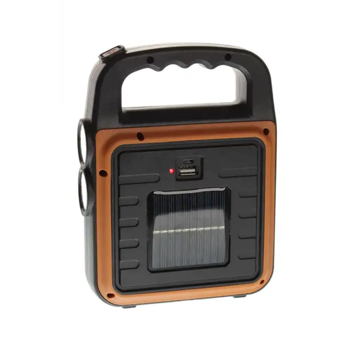 New Taşınabilir 4 Farklı Fonksiyonlu Güneş Enerjili ve USB ile Şarj Olabilen Portatif Led Işıldak HS-8020
