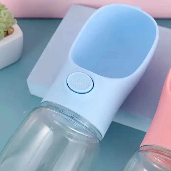 New Taşınabilir Butonlu 350 ml Evcil Hayvan Suluğu