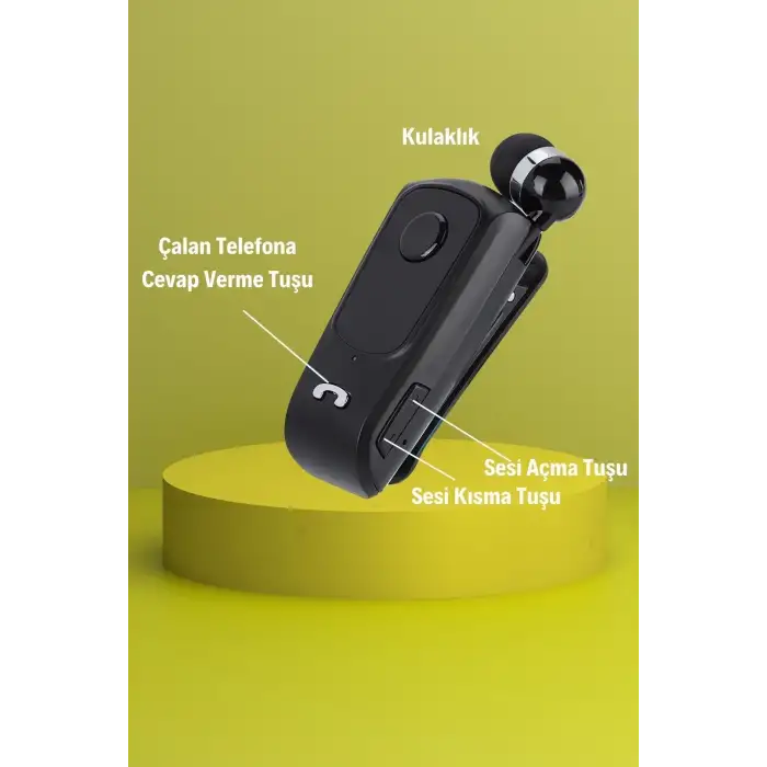 New Telefon Bağlantılı Makaralı Kulaklıklı Bluetooth Kulaklık