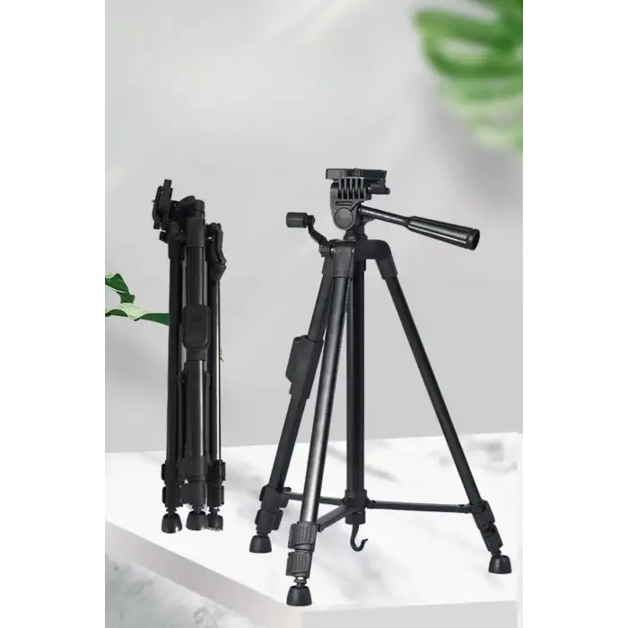 New Telefon ve Fotoğraf Makinası Takılabilen Bluetooth Kumandalı 146 cm Tripod
