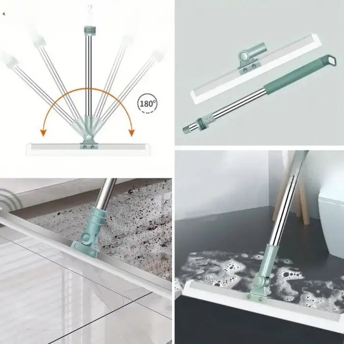 New Teleskopik Oynar Başlıklı Cam,Zemin Silme Aparatı Çekçek